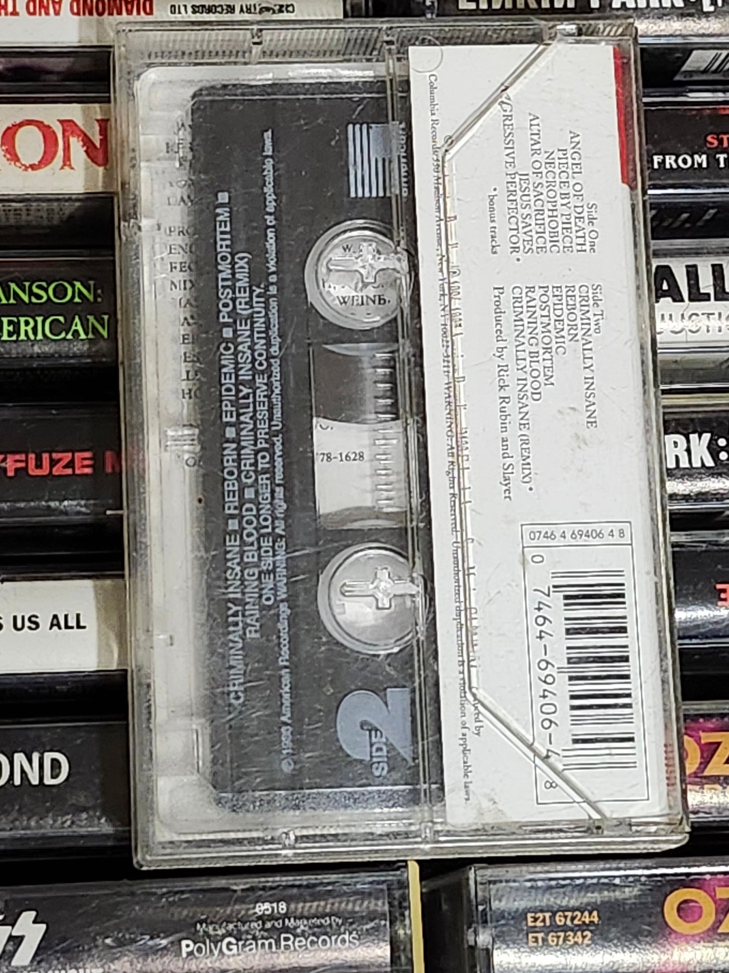 Slayer – Reign In Blood Expanded Edition Cassette Rare HTF OOP Metal