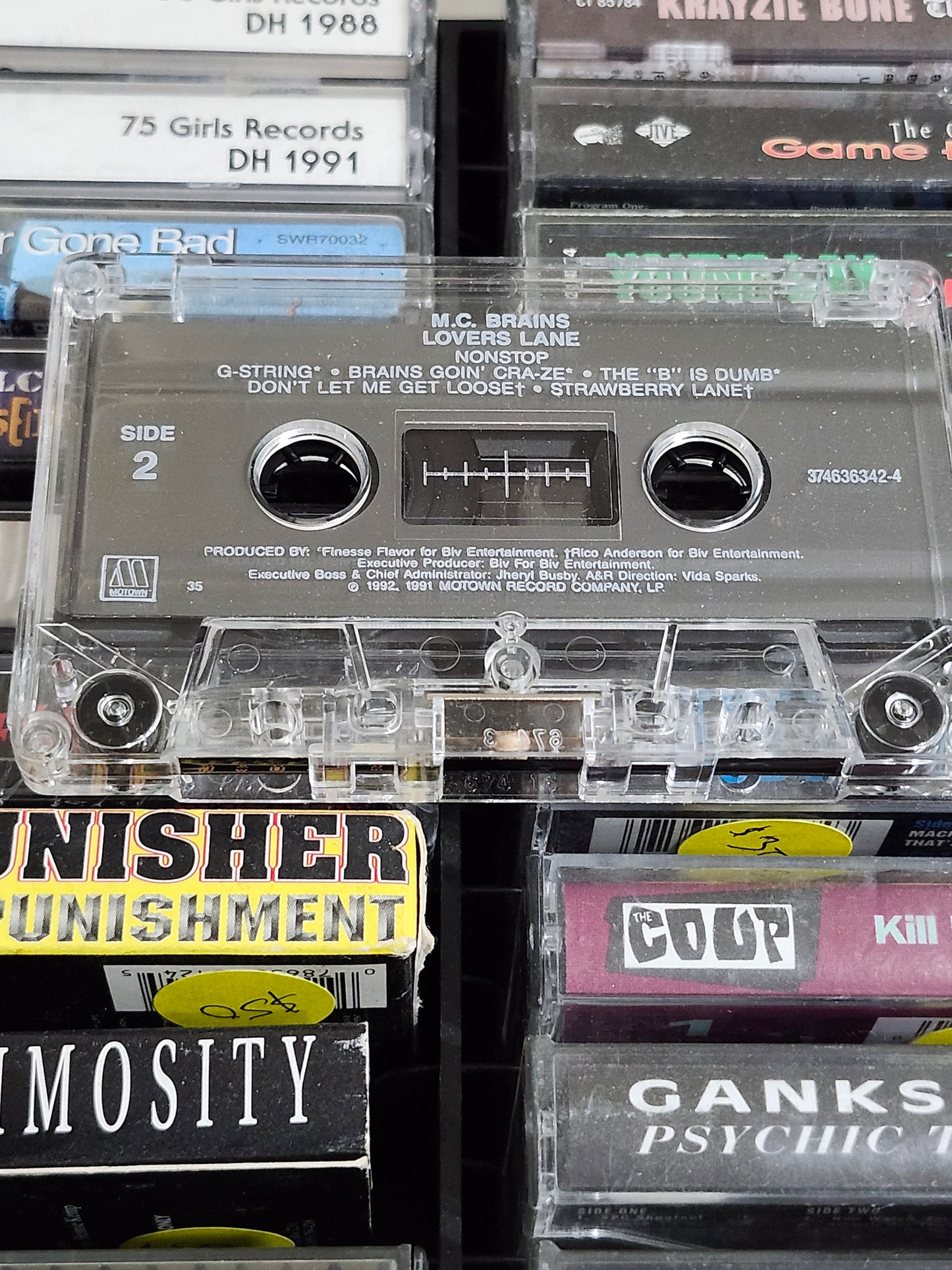 M.C. Brains Lovers Lane Cassette Tape Rap Hip-Hop