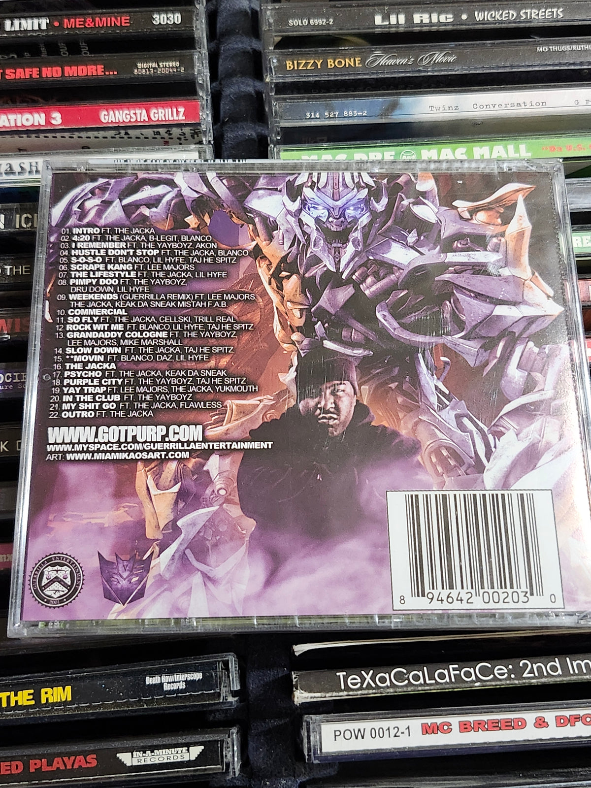 Got Purp Volume CD Cellski Keak Da Sneak Yukmouth B-Legit The Yayboyz The Jacka