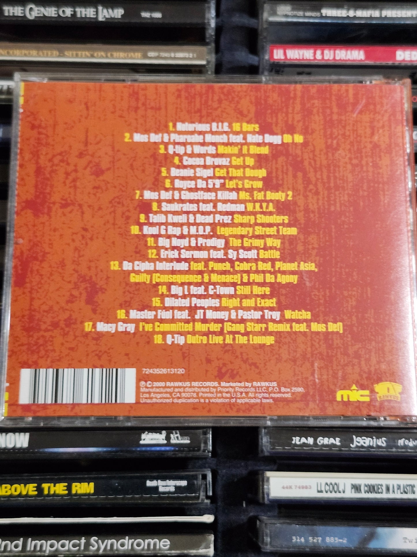 Lyricist Lounge 2 CD Notorious BIG Nate Dogg Q-Tip Mos Def Big L JT Money