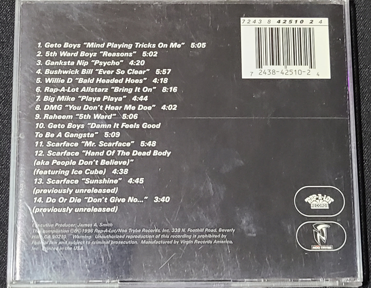 10th Anniversary Rap-A-Lot Records CD Geto Boys Scarface Do Or Die OOP HTF Rare