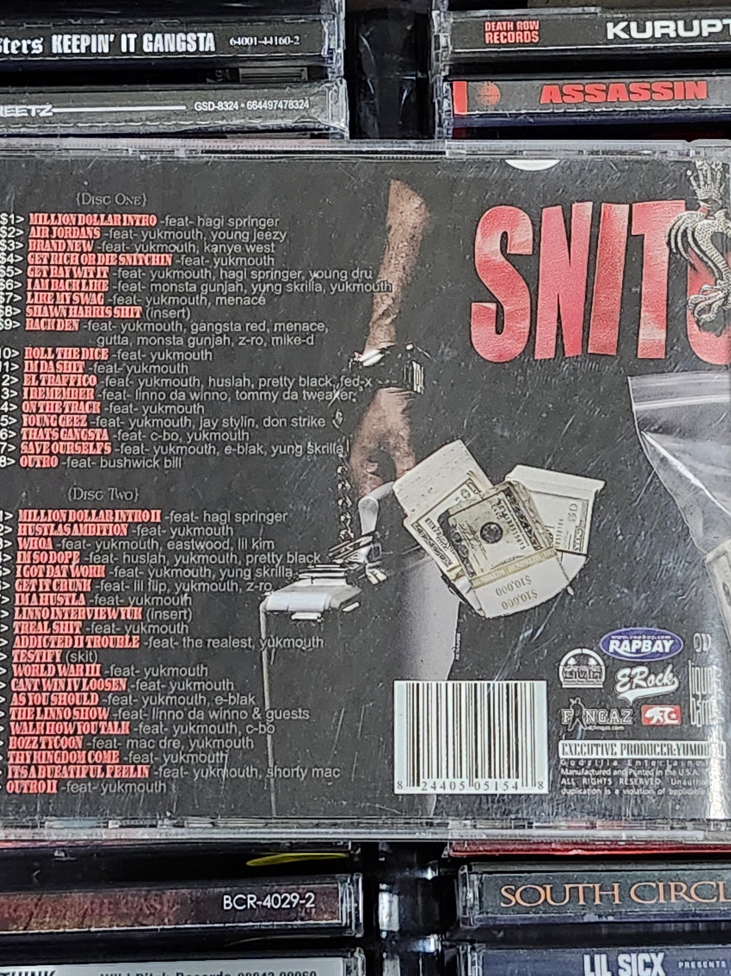 Yukmouth Million Dollar Mixtape - CD Mac Dre C-Bo Kanye Jeezy Mob Figaz