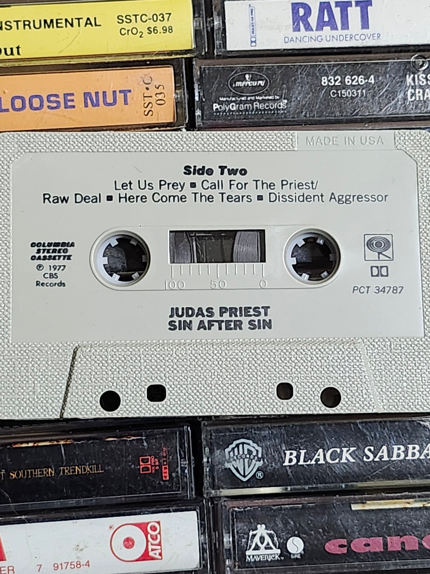 Judas Priest - Sin After Sin - Cassette Tape Heavy Metal