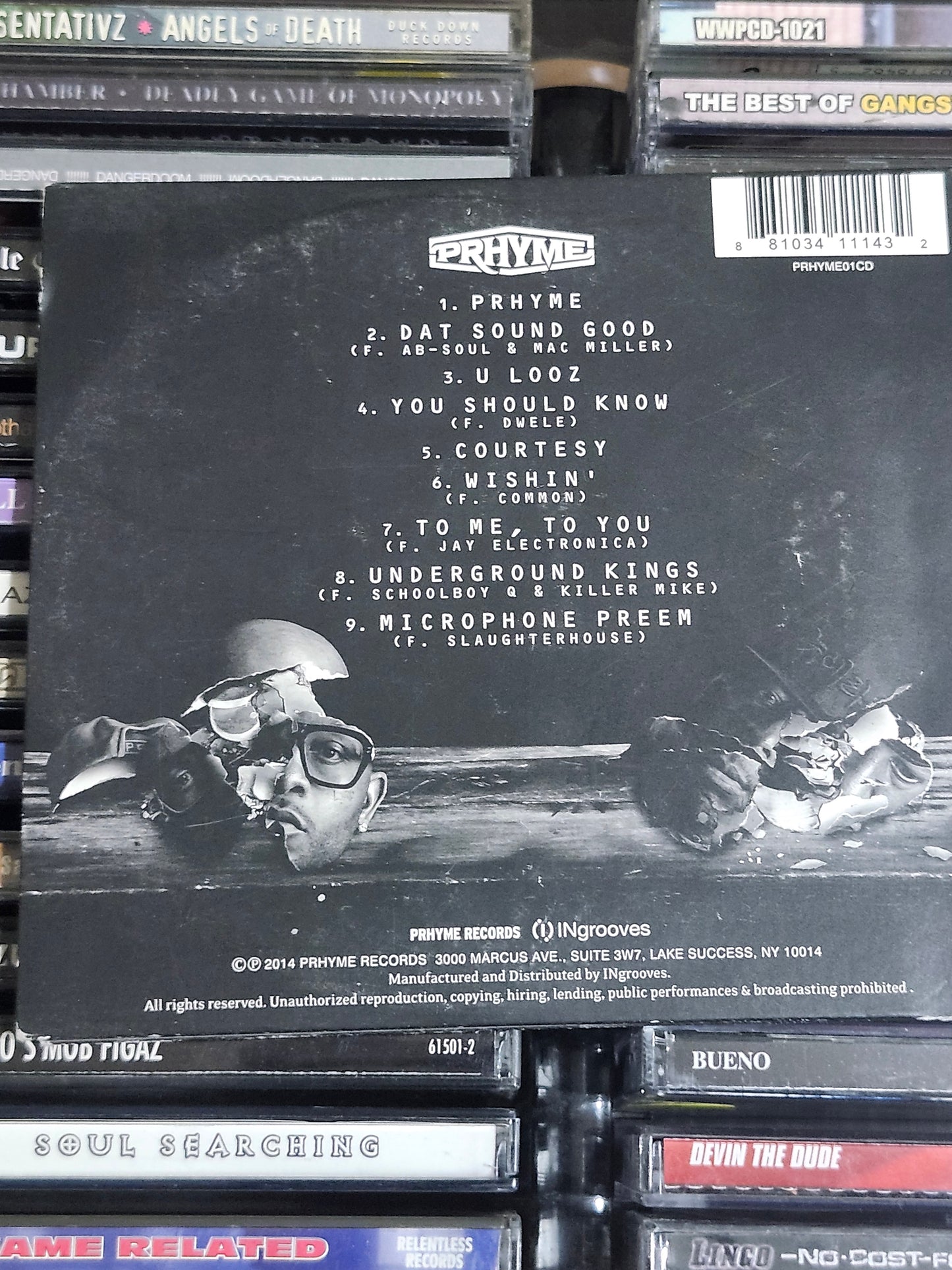 Prhyme CD Mac Miller Ab-Soul Common Schoolboy Q Slaughterhouse Killer Mike