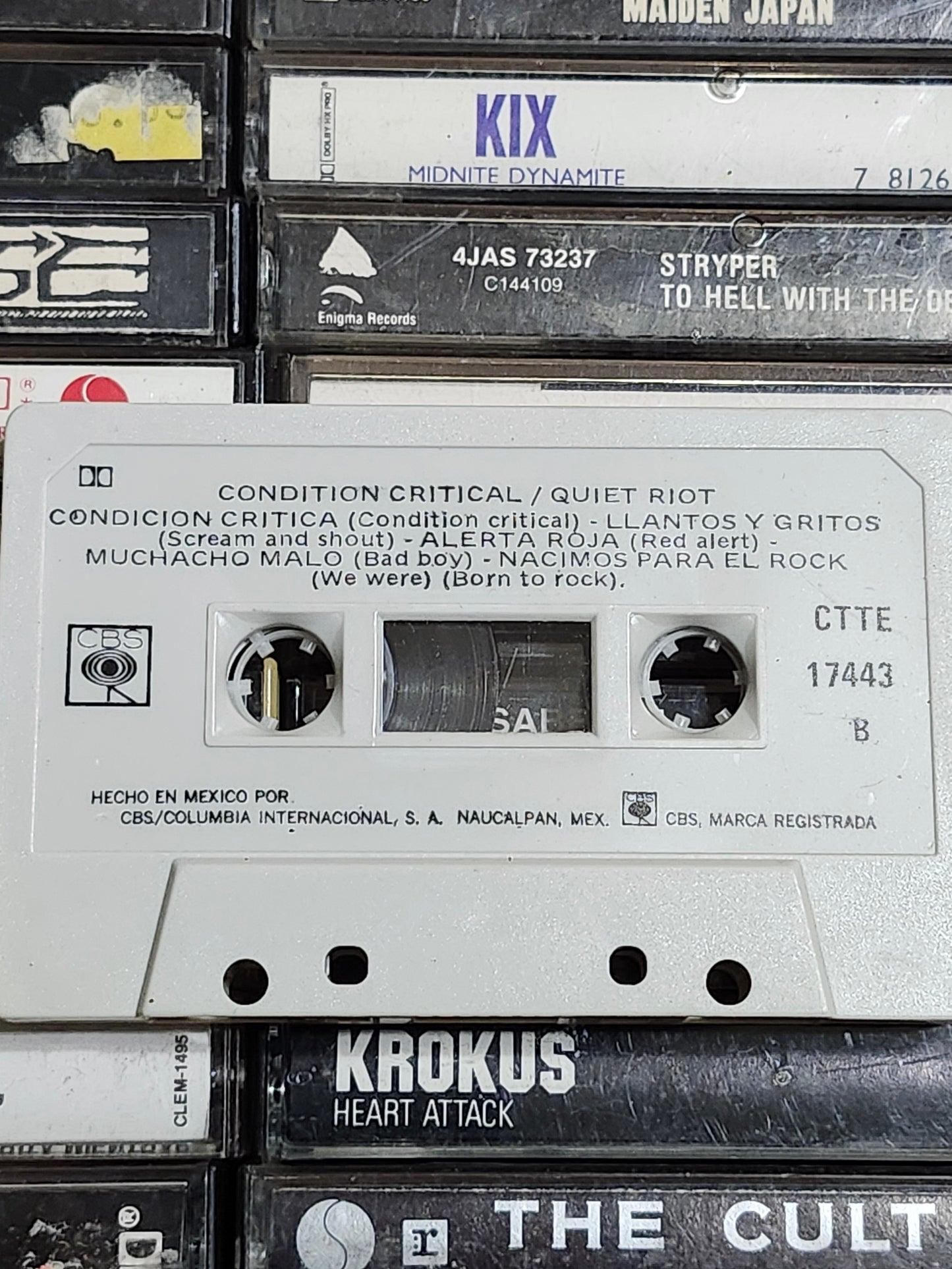 Quiet Riot Condition Critical Cassette Tape Impory Rare HTF OOP Metal
