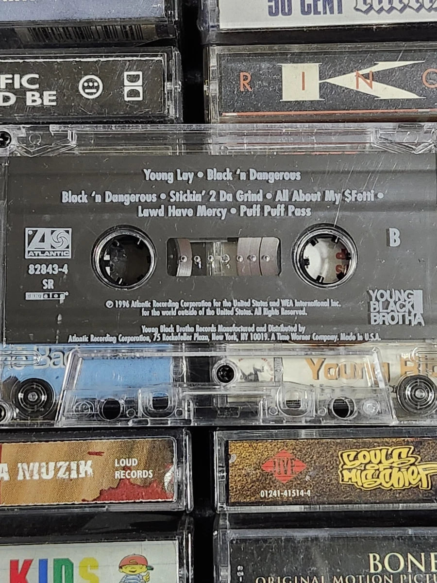 Young Lay - Black 'N Dangerous Cassette 2pac Mac Mall Rare HTF OOP