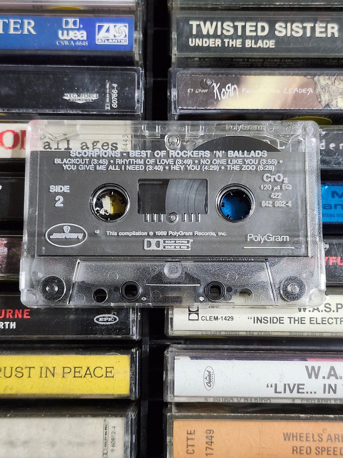 Scorpions Best of Rockers n Ballads Cassette
