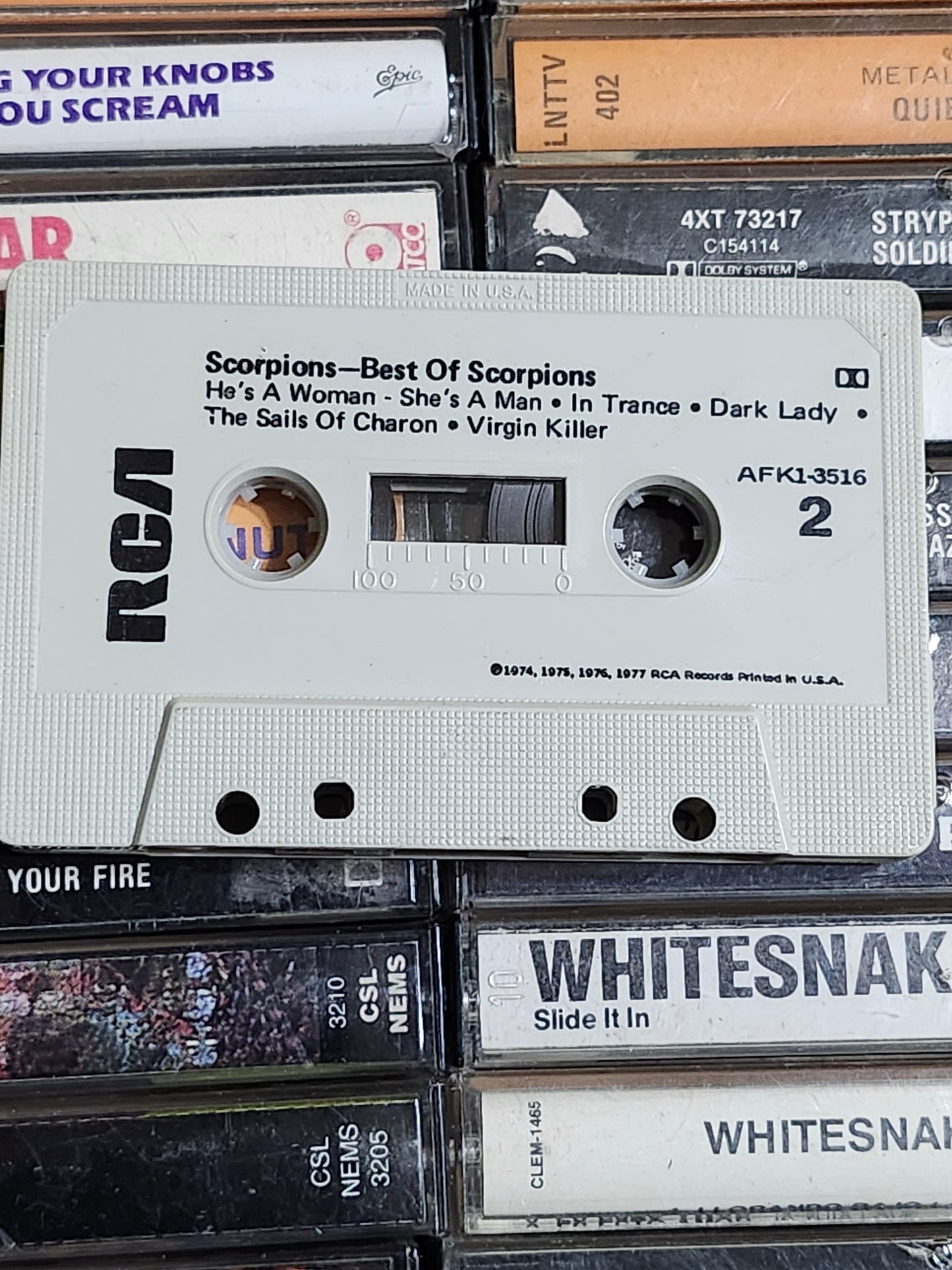 Scorpions Best Of Scorpions Hard Rock Heavy Metal Cassette Tape