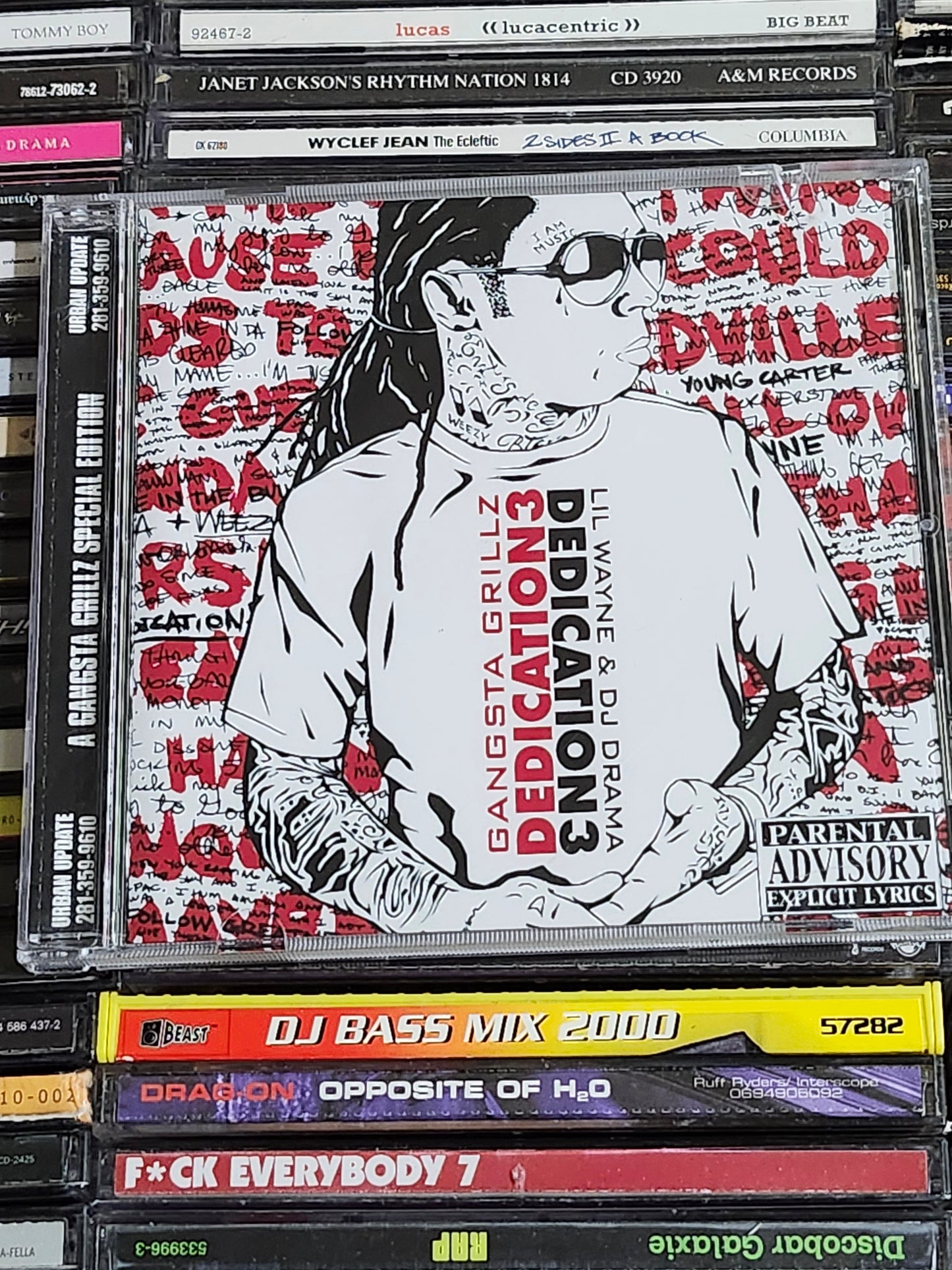 Lil Wayne Dedication 3 CD Gangsta Grillz DJ Drama Rare HTF OOP