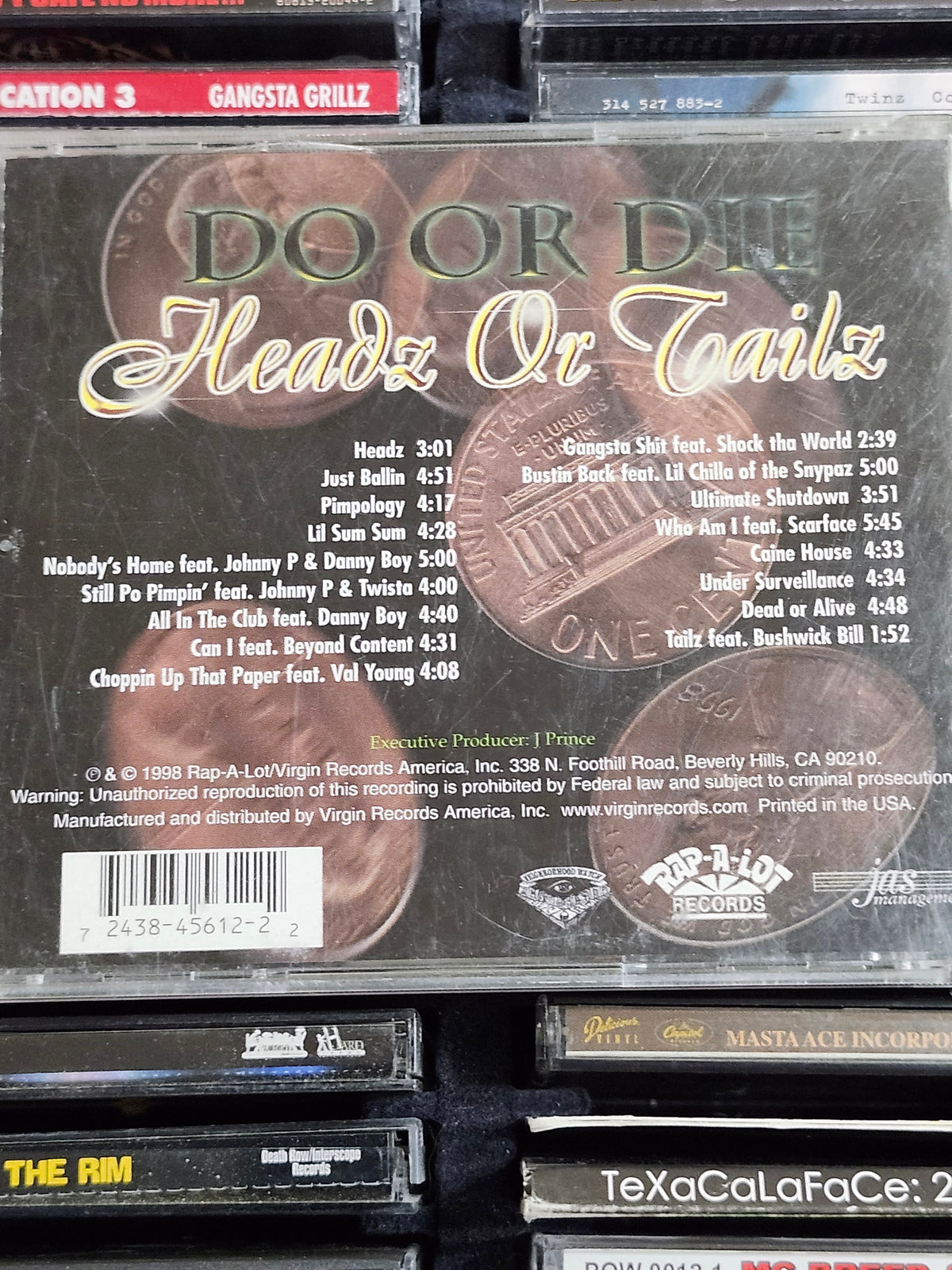 Do or Die Headz Or Tailz Rap Hip-hop CD