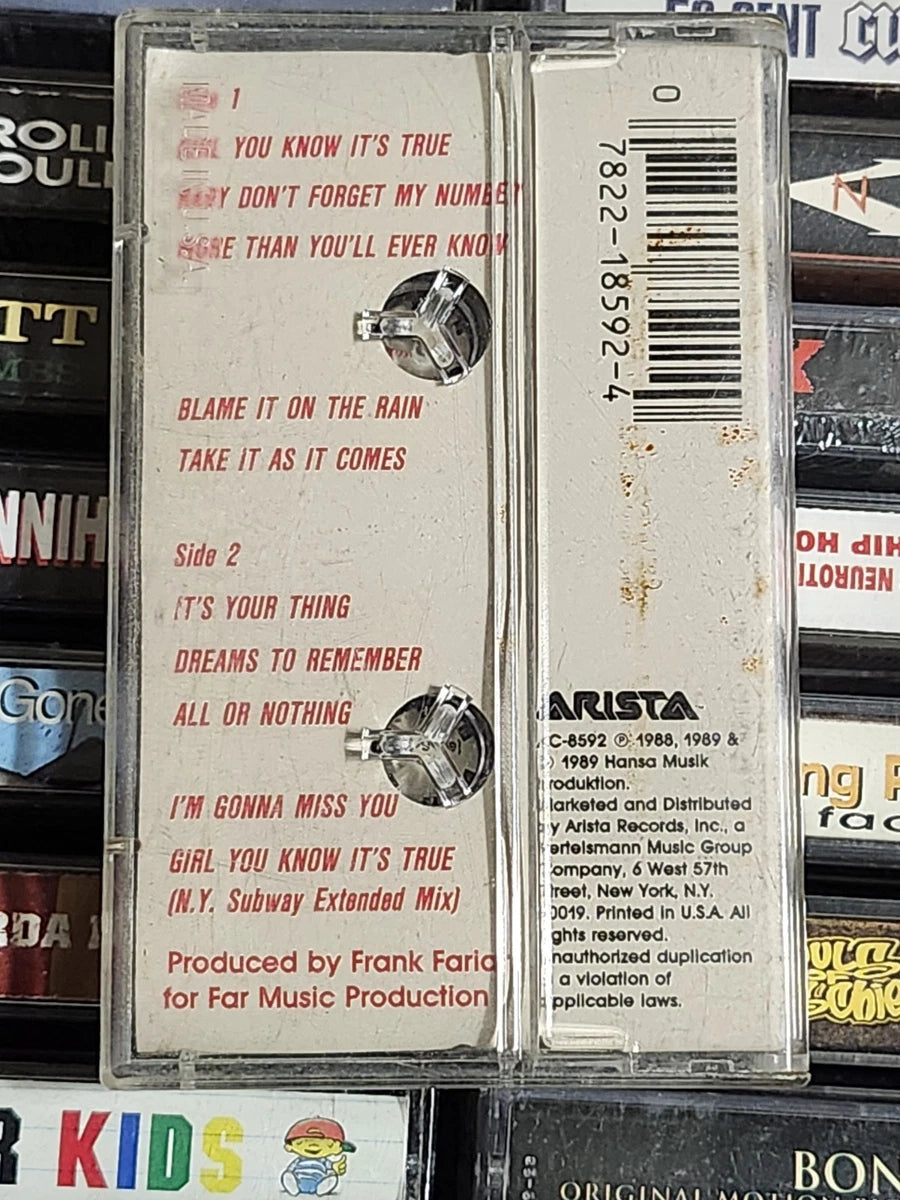Milli Vanilli Cassette Tape Girl You Know It's True