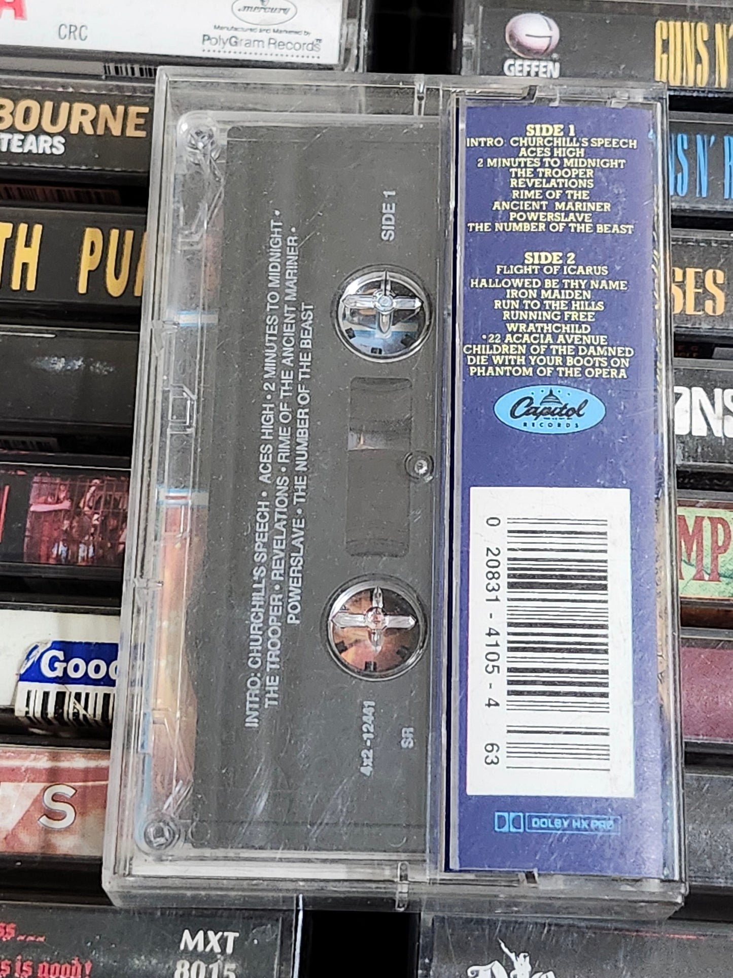 Iron Maiden Live After Death Cassette Tape
