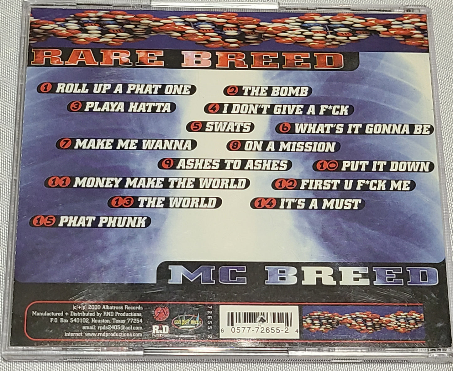 Rare Breed MC Breed CD Rap Hip-hop HTF