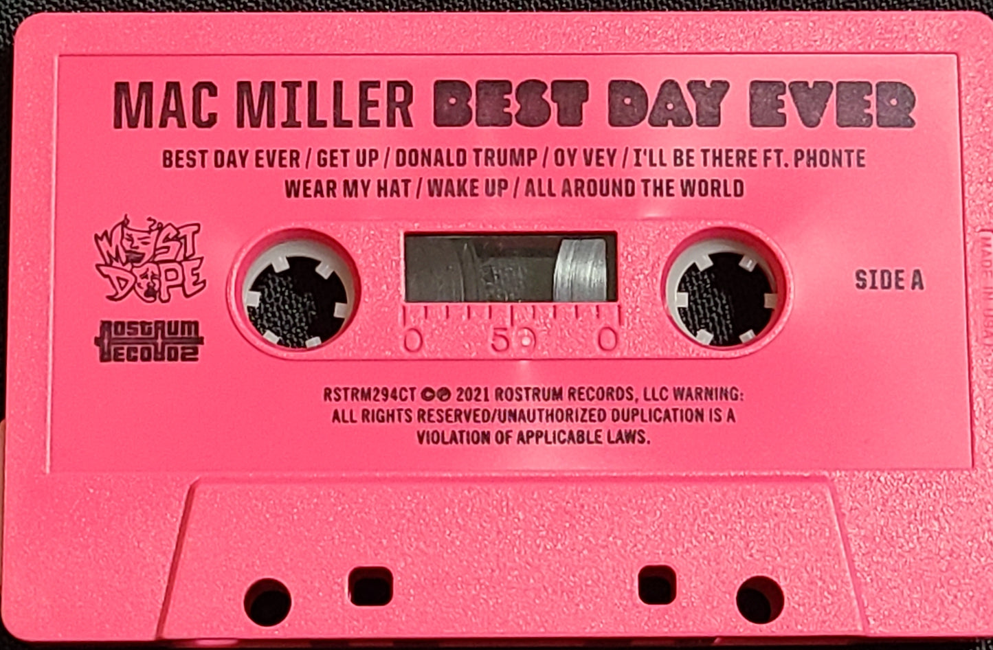 Mac Miller Best Day Ever Cassette Tape
