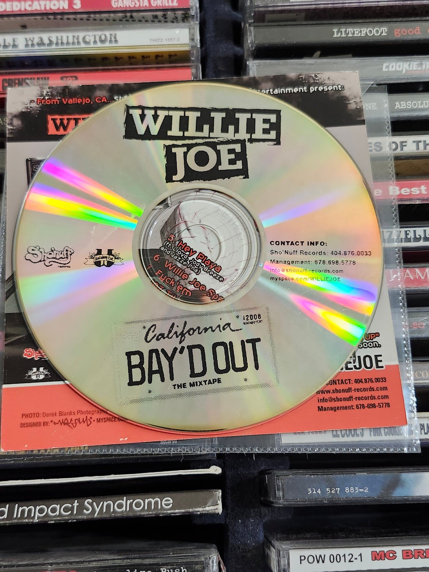 Willie Joe Bay'd Out CD Mixtape Rare HTF OOP Shady Nate Mistah FAB Dru Down