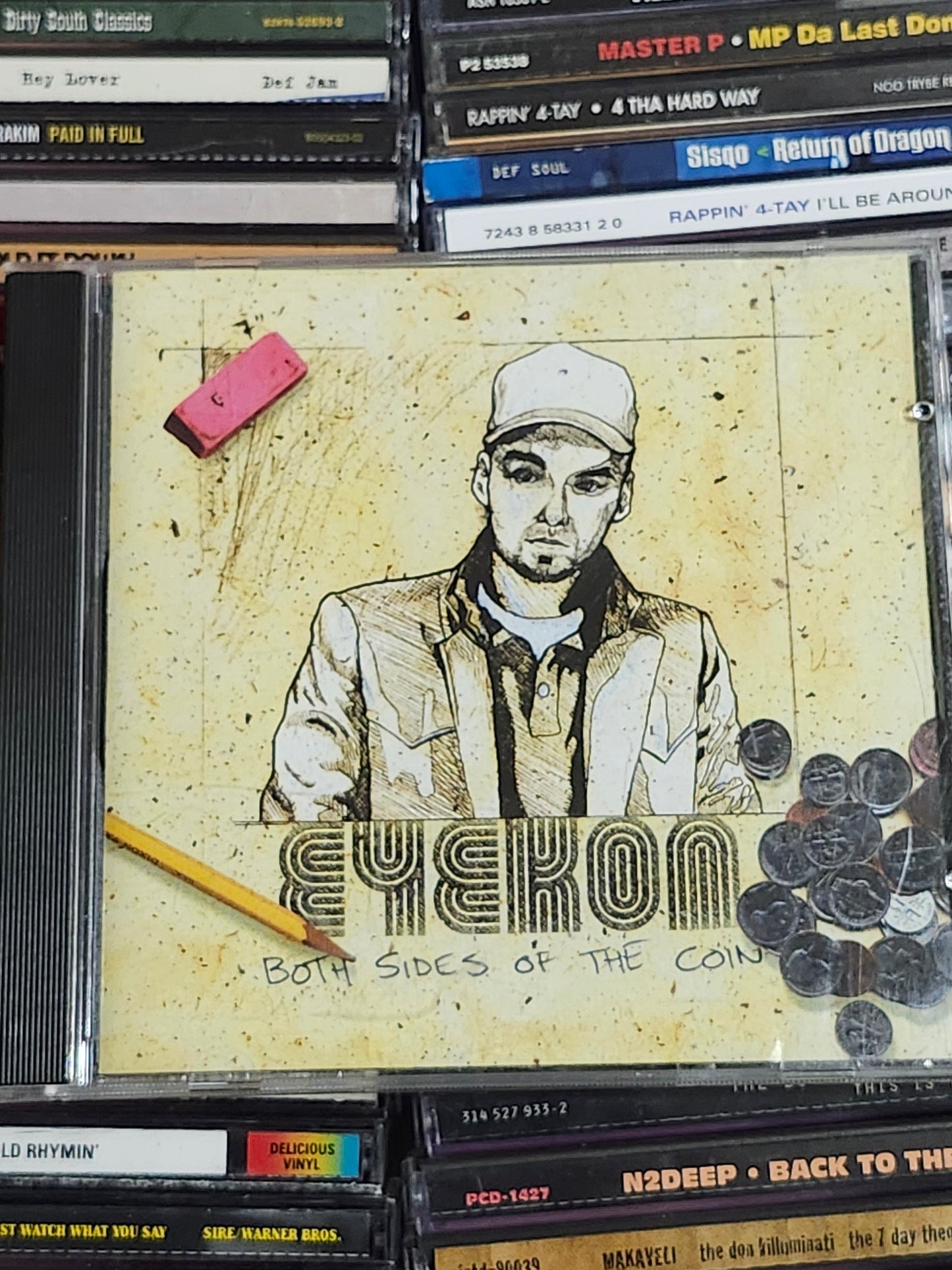 Eyekon Both Sides Of The Coin CD Rare HTF OOP Rap Hip-hop DJ Impulse