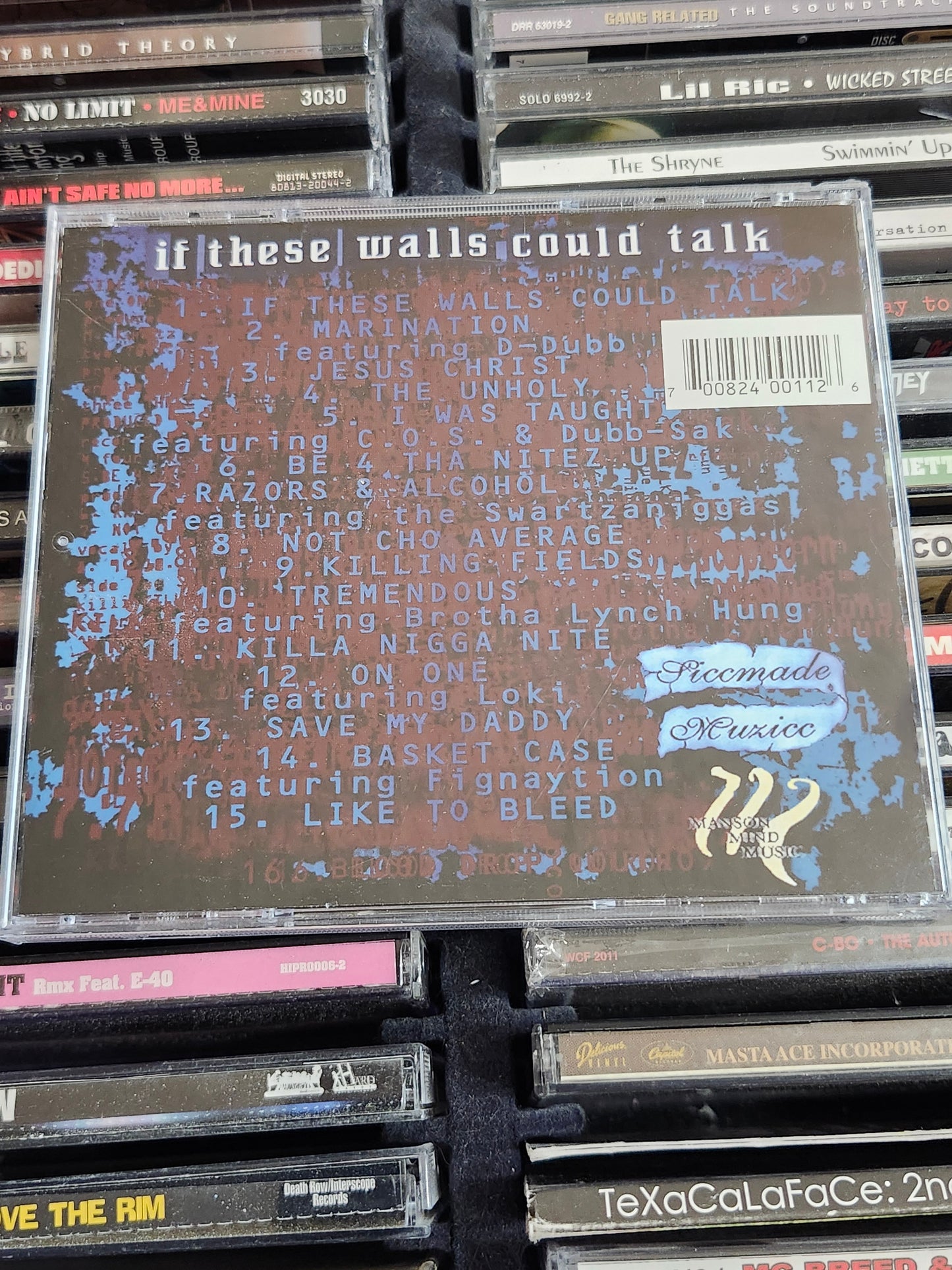 Sicx If These Walls Could Talk CD Brotha Lynch Hung Rare HTF OOP