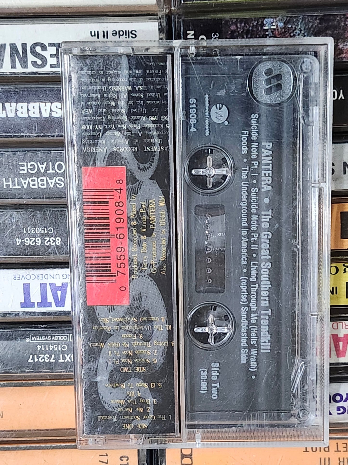 Pantera the Great Southern Trendkill Cassette Tape